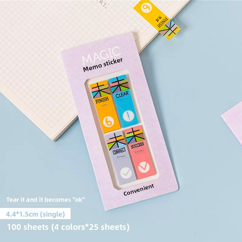 Magic Memo Waterproof Translucent Sticky Notes