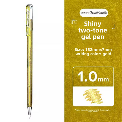 Pentel K110 Hybrid Dual Metallic Glitter Gel Pen