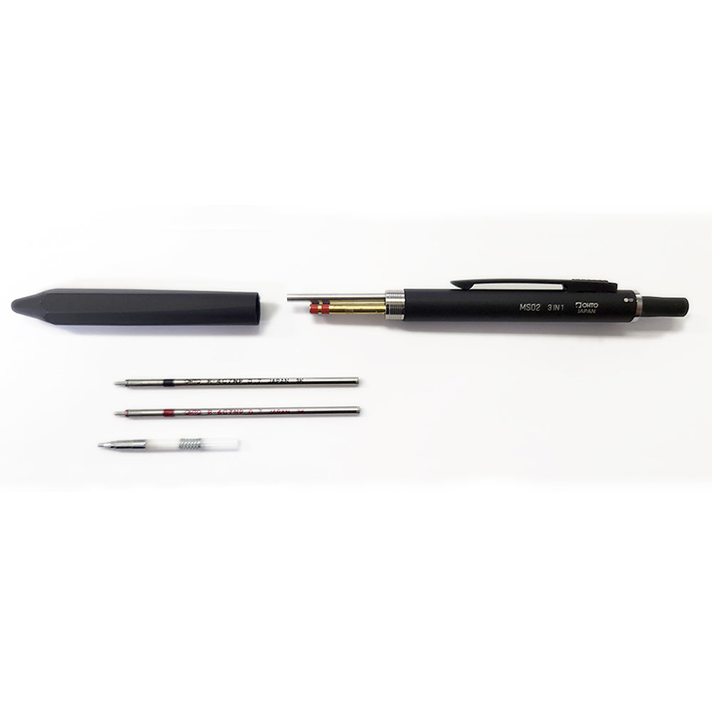 Skinniest MultiPen! OHTO MS02 3-In-1 Multi Pen