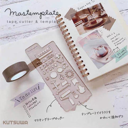 Kutsuwa Mastemplate Stencil and Tape Cutter