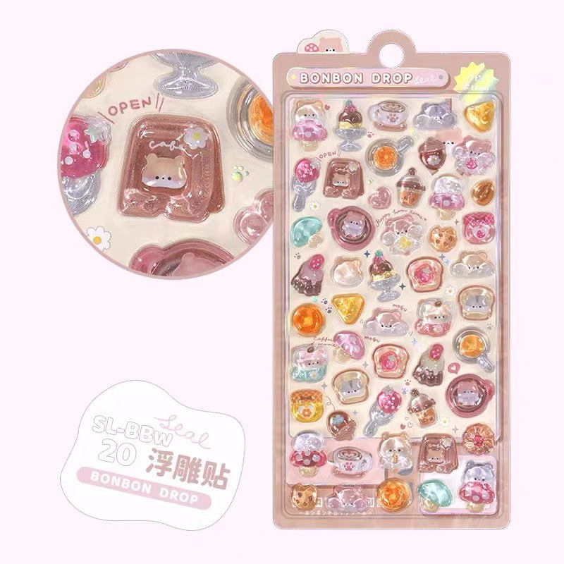 Bon Bon Drop Stickers (food)