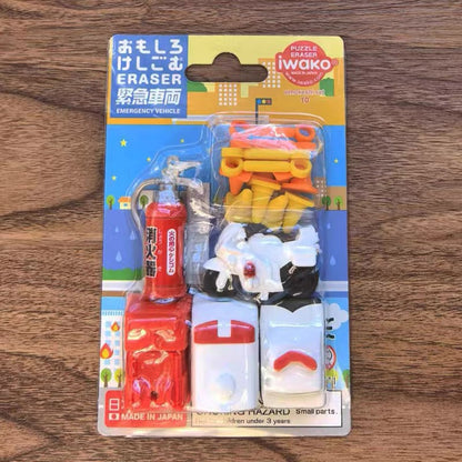 Iwako Eraser Sets: Vehicles