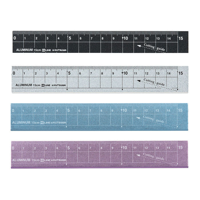 Kutsuwa HiLiNE Aluminum Cutting Ruler 15cm