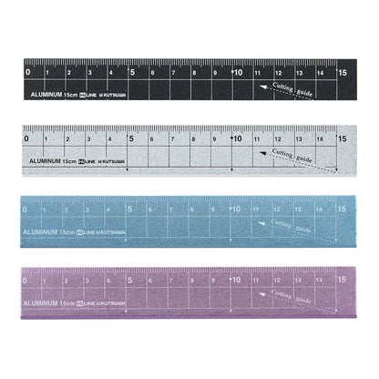 Kutsuwa HiLiNE Aluminum Cutting Ruler 15cm