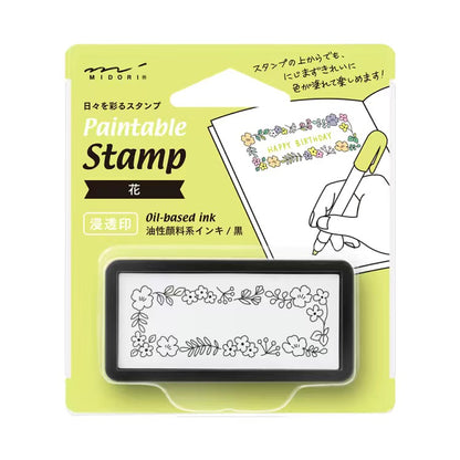 Midori Pre-Inked Paintable Stamp