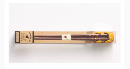 Japanese Wooden Chopstick & Rest Set