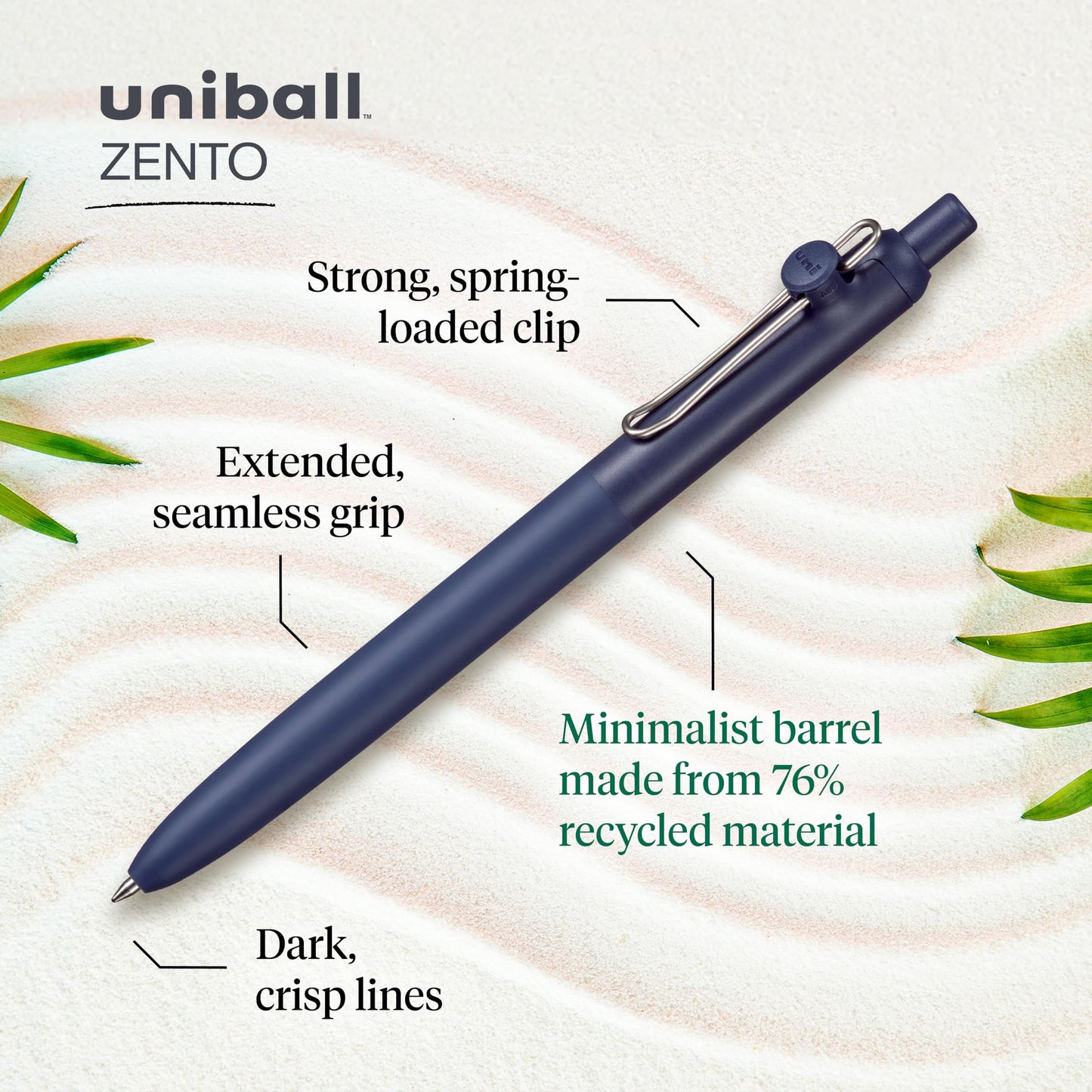 Uniball ZENTO Gel Pen - Flow Model