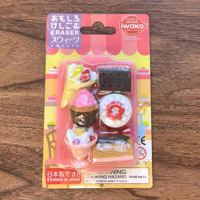 Iwako Eraser Sets: Dessert