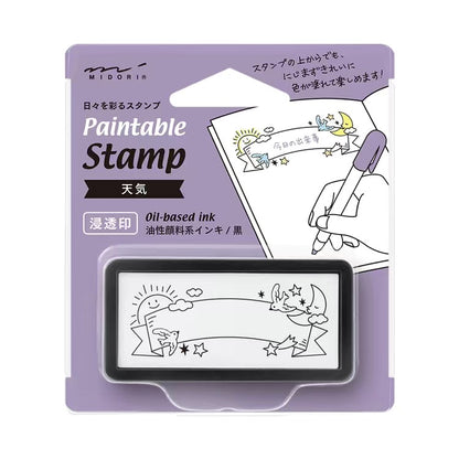 Midori Pre-Inked Paintable Stamp