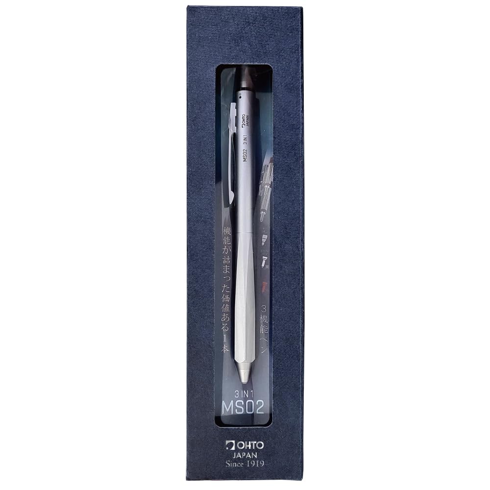 Skinniest MultiPen! OHTO MS02 3-In-1 Multi Pen