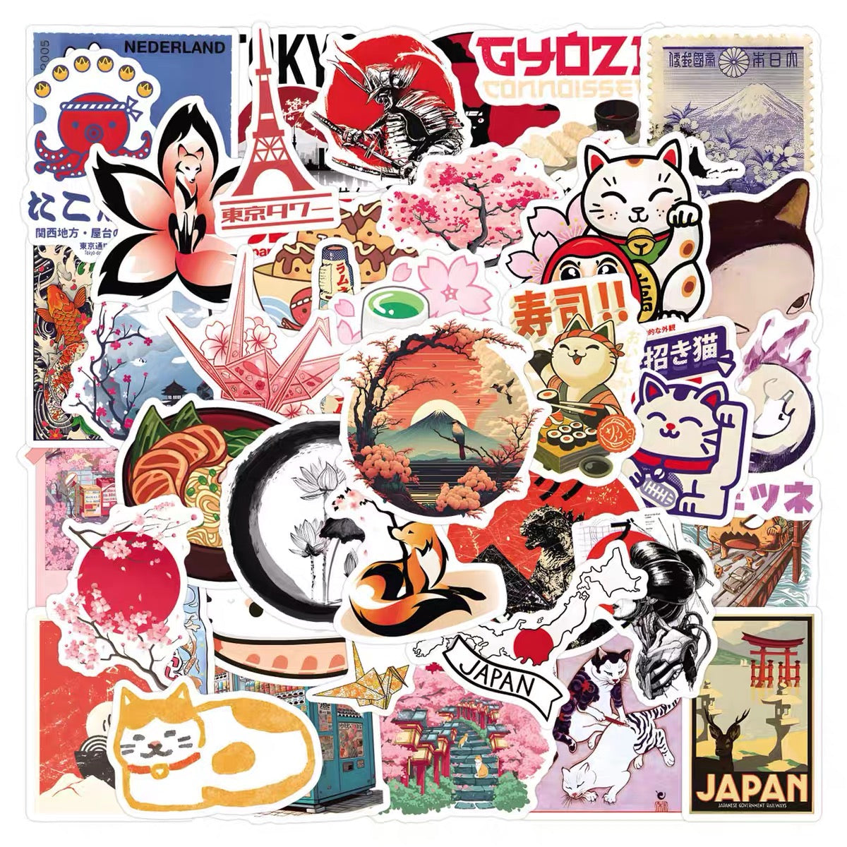 Japanese Culture-themed Sticker Sets