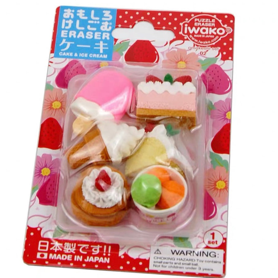 Iwako Eraser Sets: Dessert
