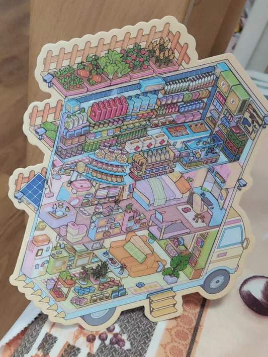 3D Landscaping Stickers Scene Sets