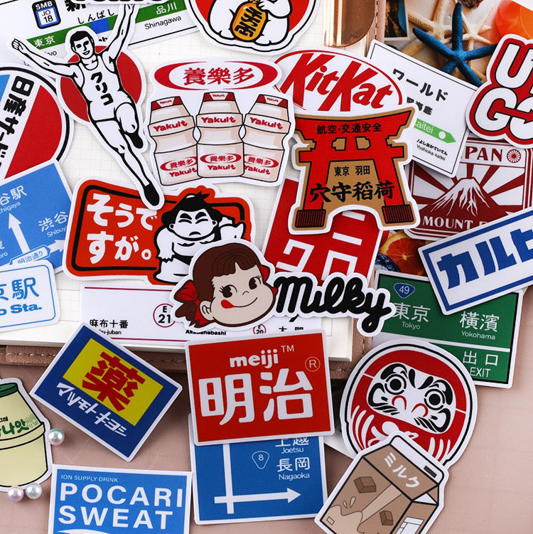 Tokyo-themed Stickers (set of 50)