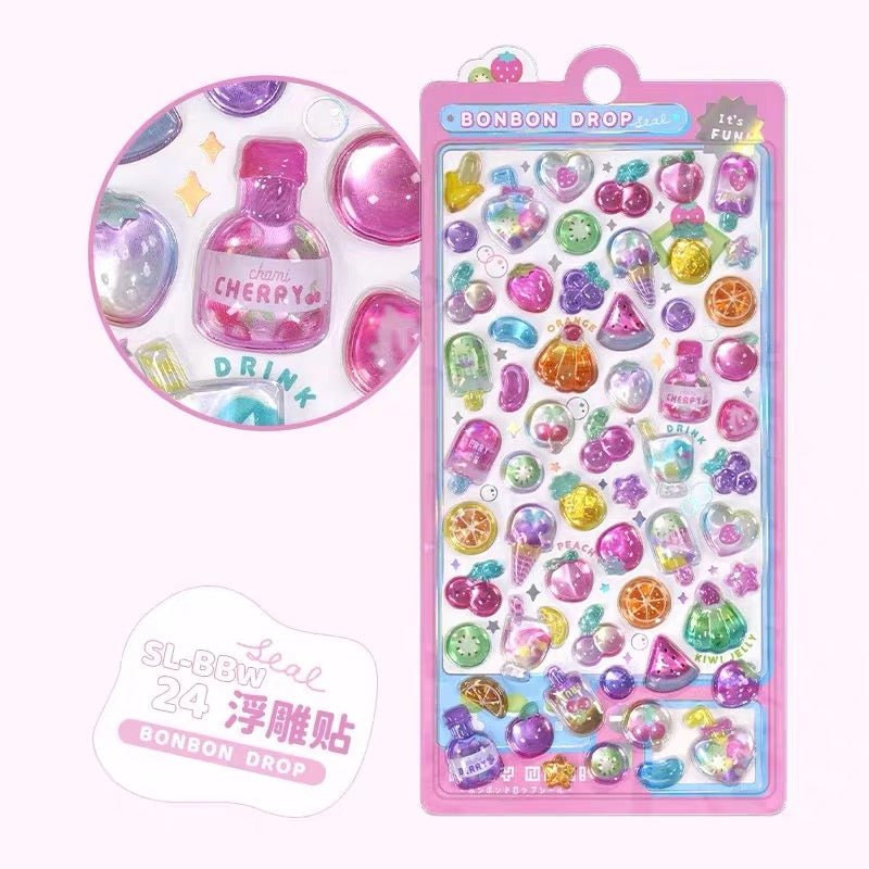 Bon Bon Drop Stickers (food)