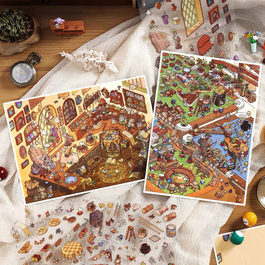 3D Landscaping Stickers Scene Sets