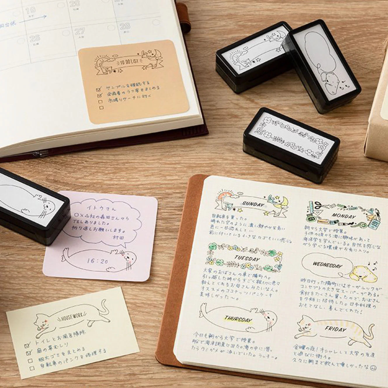 Midori Pre-Inked Paintable Stamp