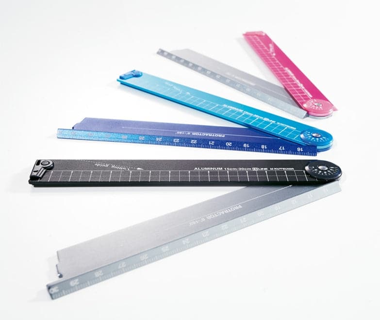 Kutsuwa HiLiNE Foldable Aluminum Cutting Ruler 30cm