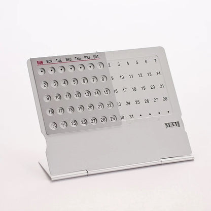 Metal Desk Forever Calendar
