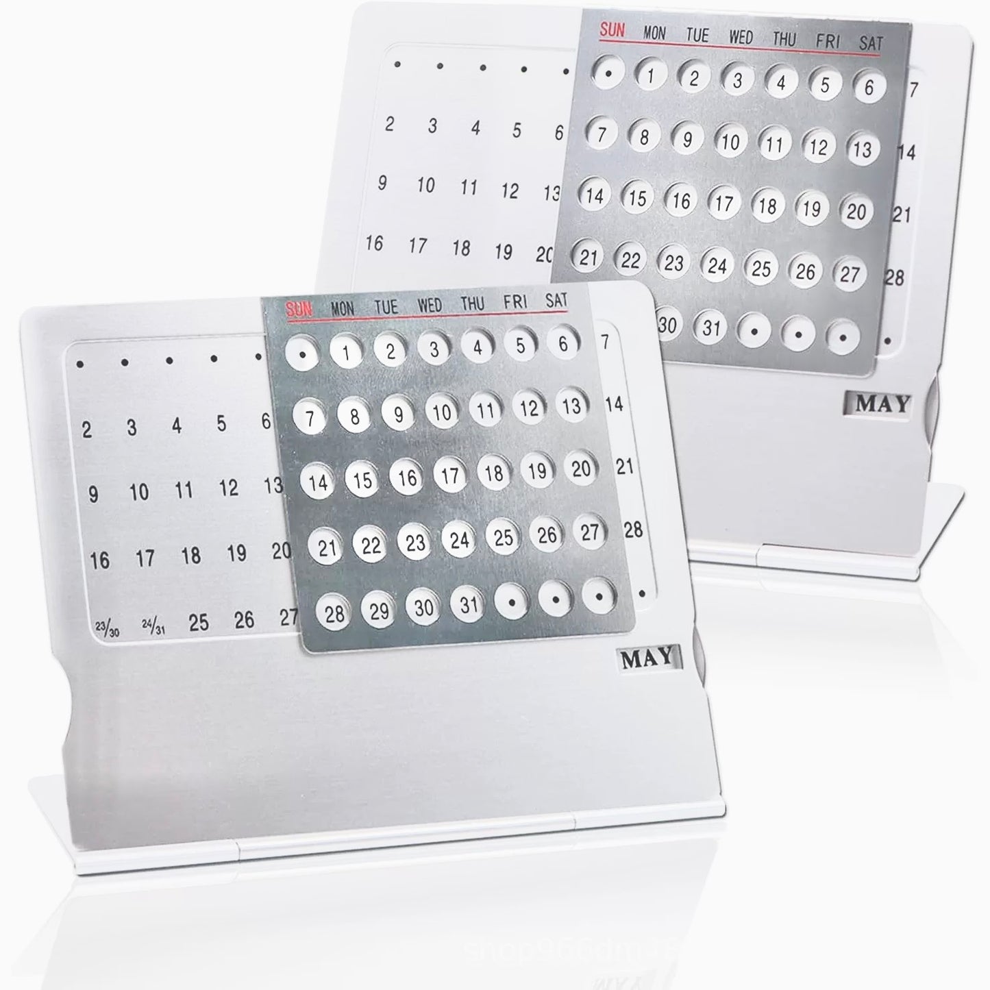Metal Desk Forever Calendar