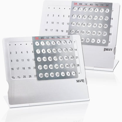 Metal Desk Forever Calendar