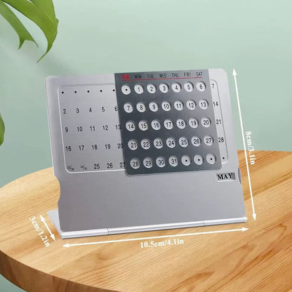 Metal Desk Forever Calendar