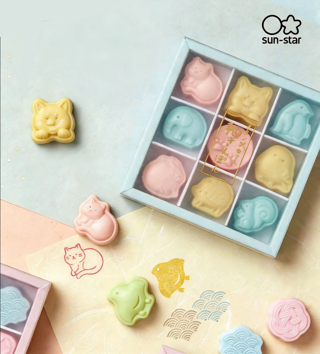 Sunstar Wasanpon Stamp Set