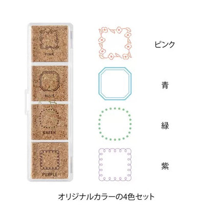 Midori Yuru Log Pre-Inked Stamps