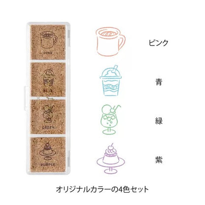 Midori Yuru Log Pre-Inked Stamps