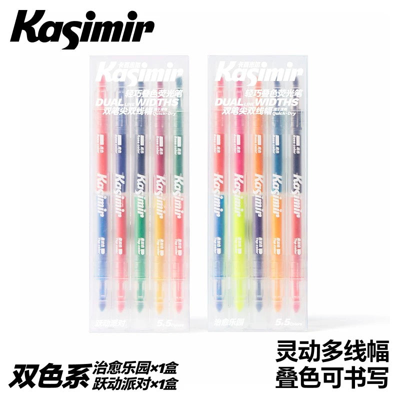 Kasimir Dual-Tip Colour-Changing Highlighter Set
