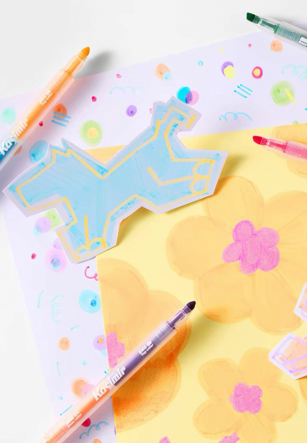 Kasimir Dual-Tip Colour-Changing Highlighter Set
