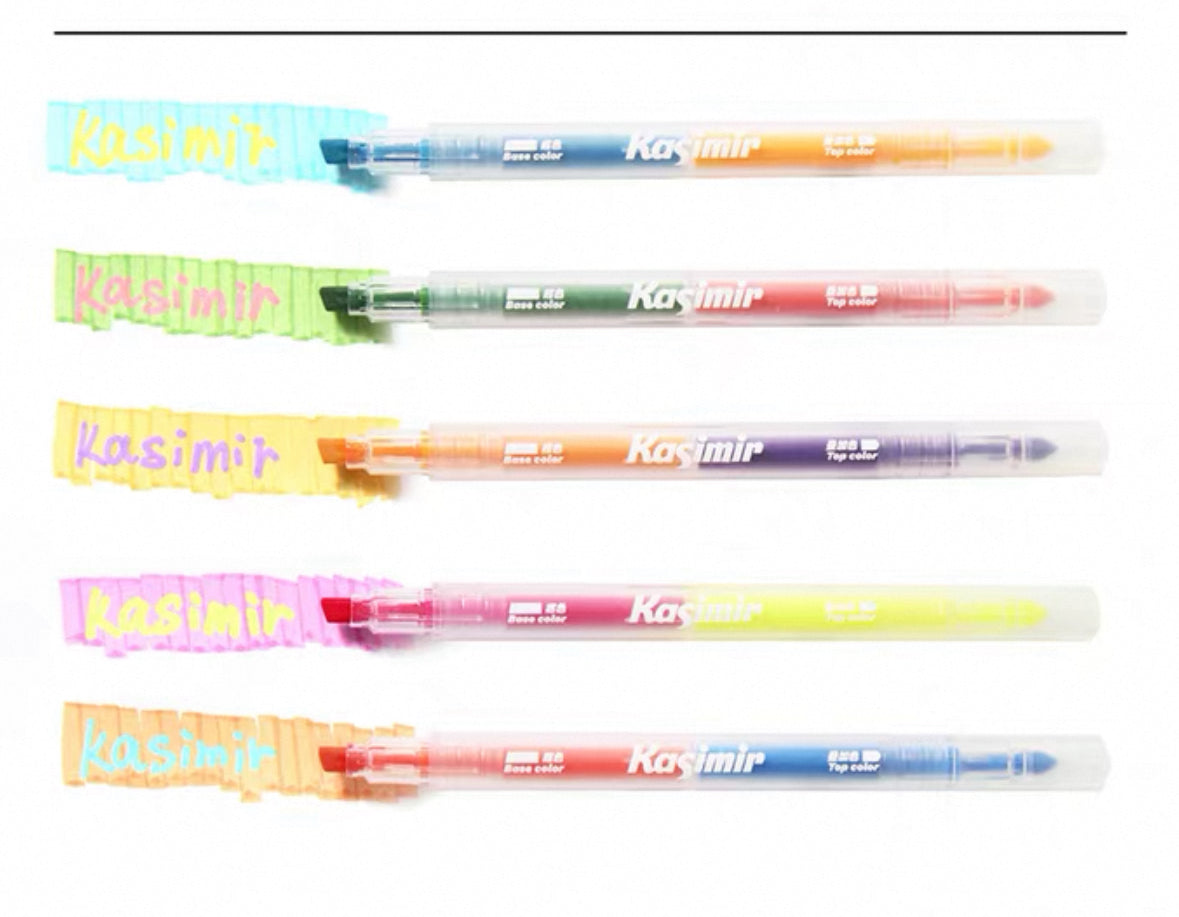 Kasimir Dual-Tip Colour-Changing Highlighter Set