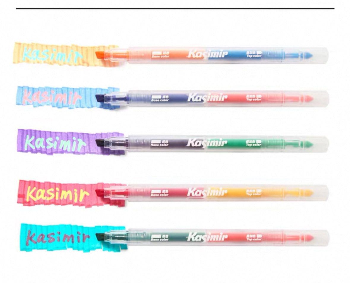 Kasimir Dual-Tip Colour-Changing Highlighter Set