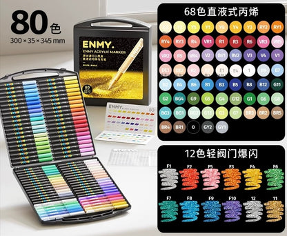 Enmy Acrylic Fast-Drying Paint Marker Set