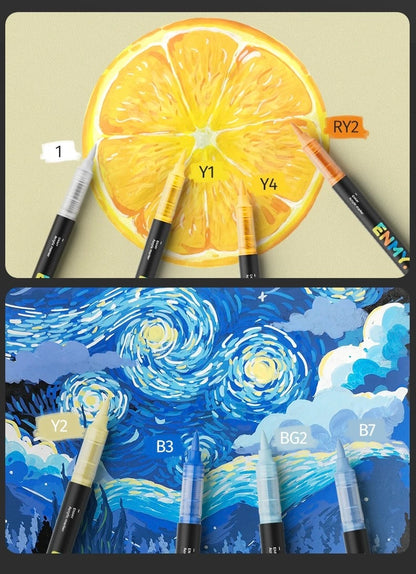 Enmy Acrylic Fast-Drying Paint Marker Set