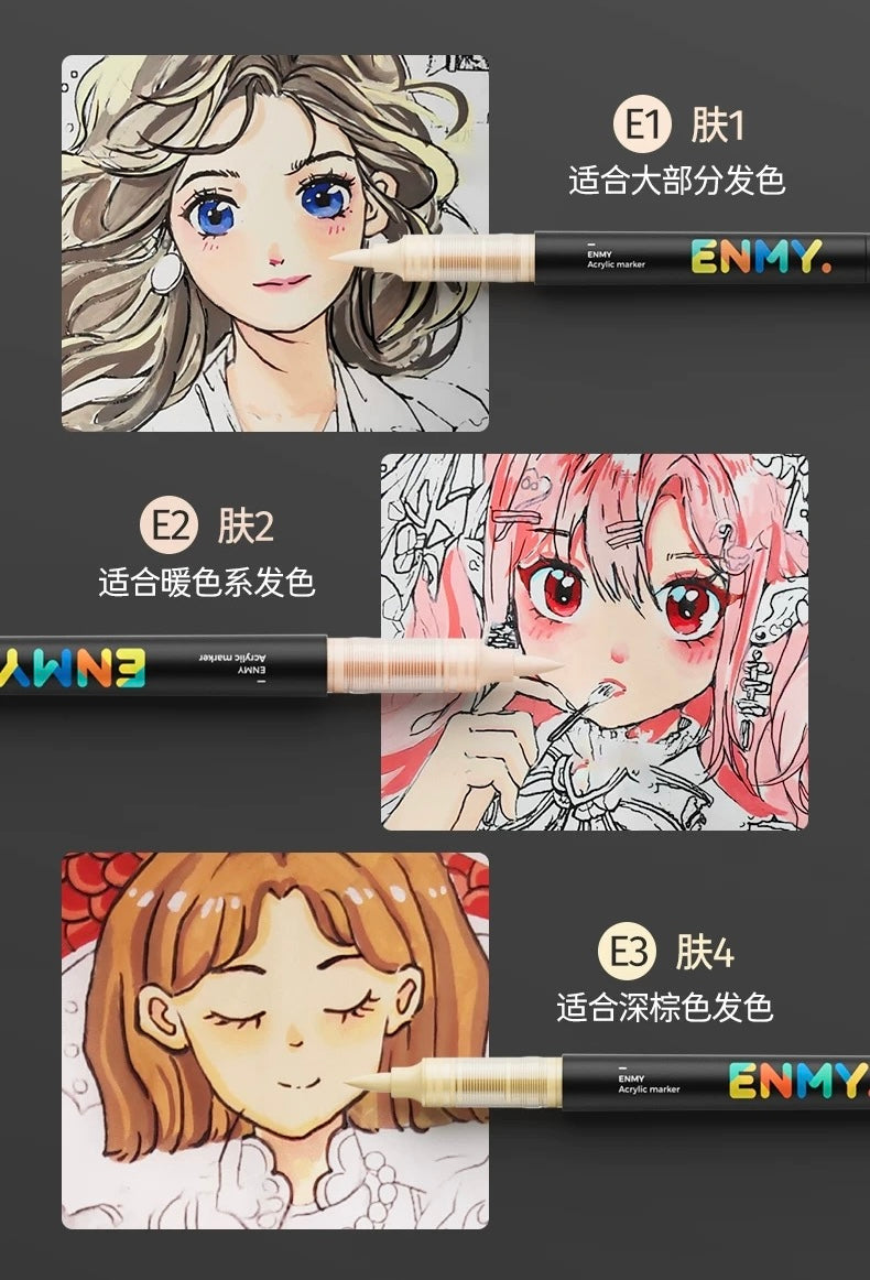 Enmy Acrylic Fast-Drying Paint Marker Set
