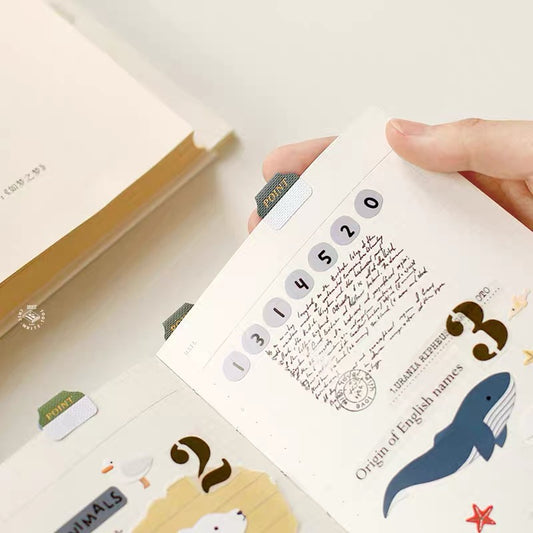 Benzstore Vintage Gold Index Tabs Stickers (120pcs)