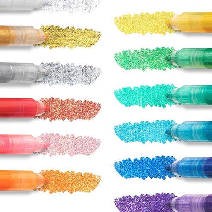 Fizz Glitter Marker Set (12pcs)