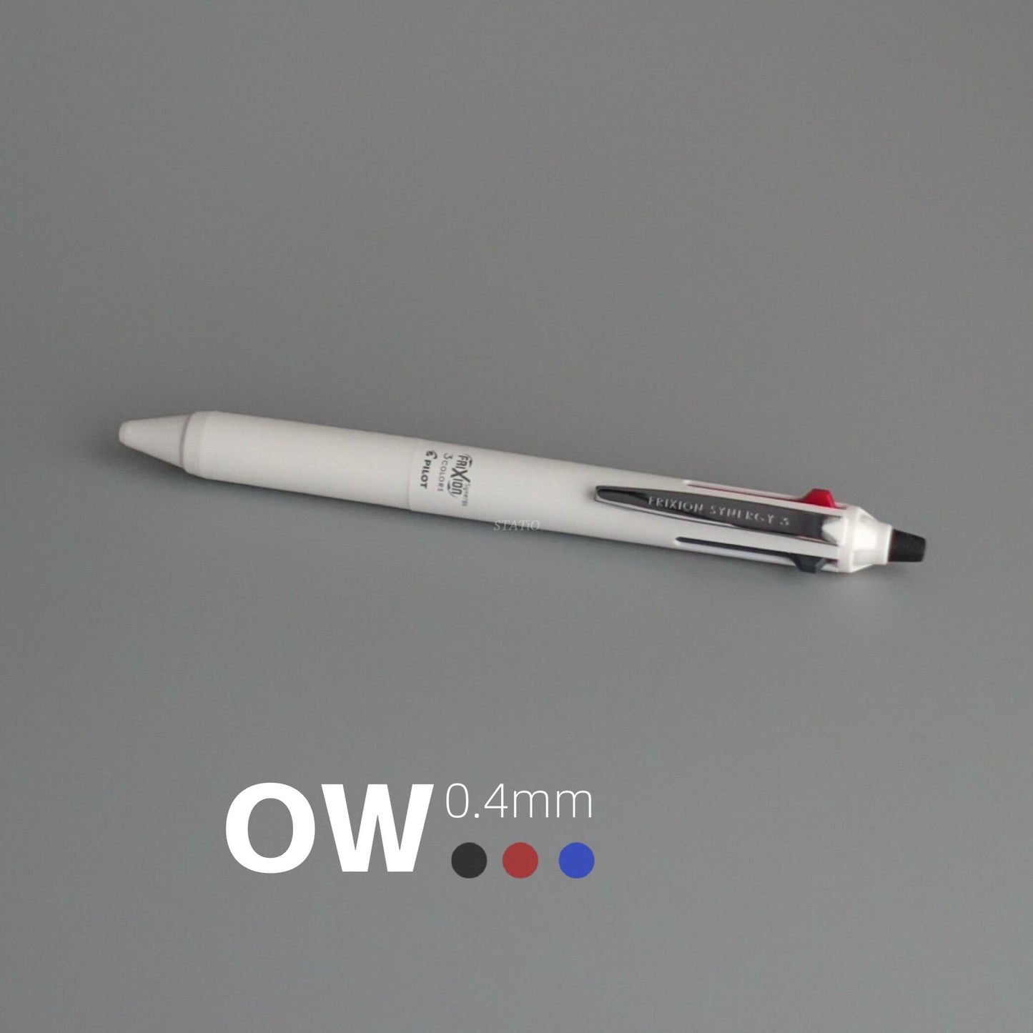 Pilot Frixion Synergy 3 Erasable 3-Color Ballpoint Pen 0.4mm