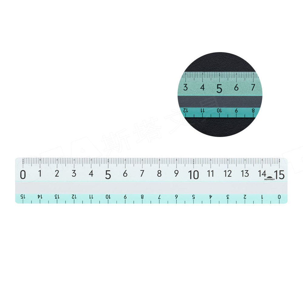 Raymay Easy to See Grid Ruler 15cm