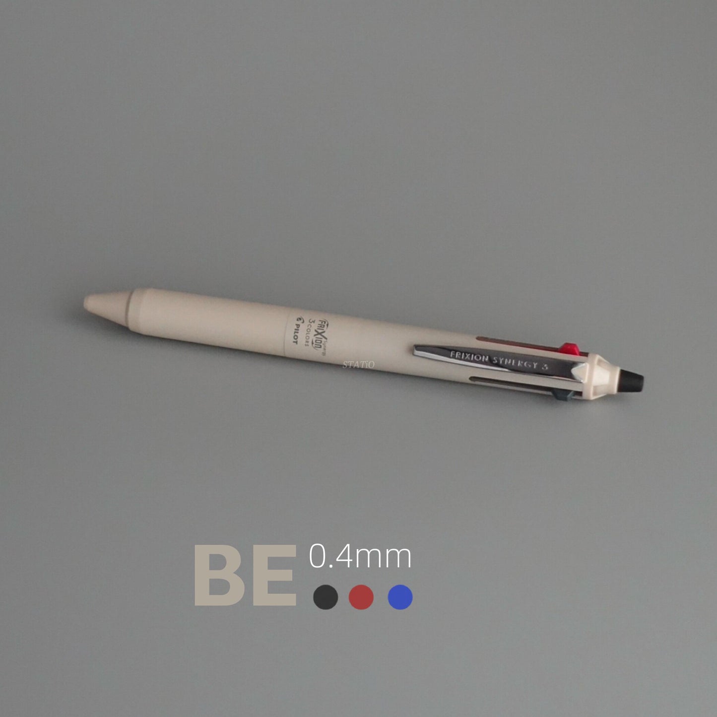 Pilot Frixion Synergy 3 Erasable 3-Color Ballpoint Pen 0.4mm