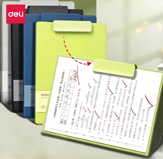 Deli Nusign Dual-Swivel Clipboard A4