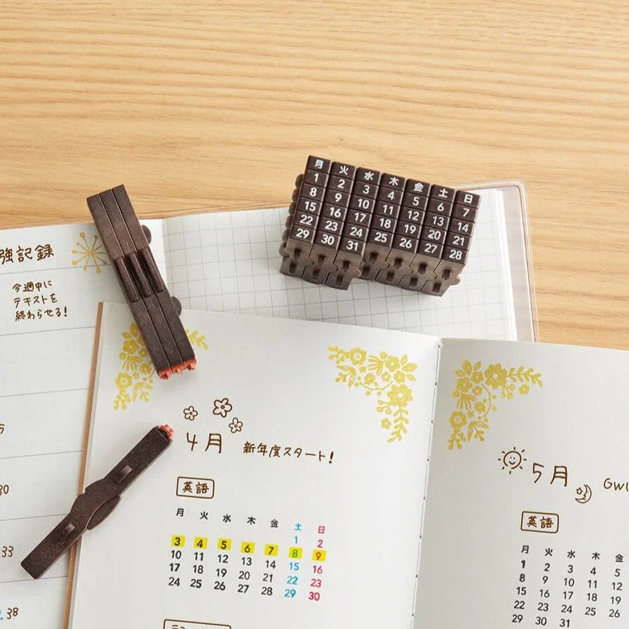 Shachihata Connected Calendar Stamp