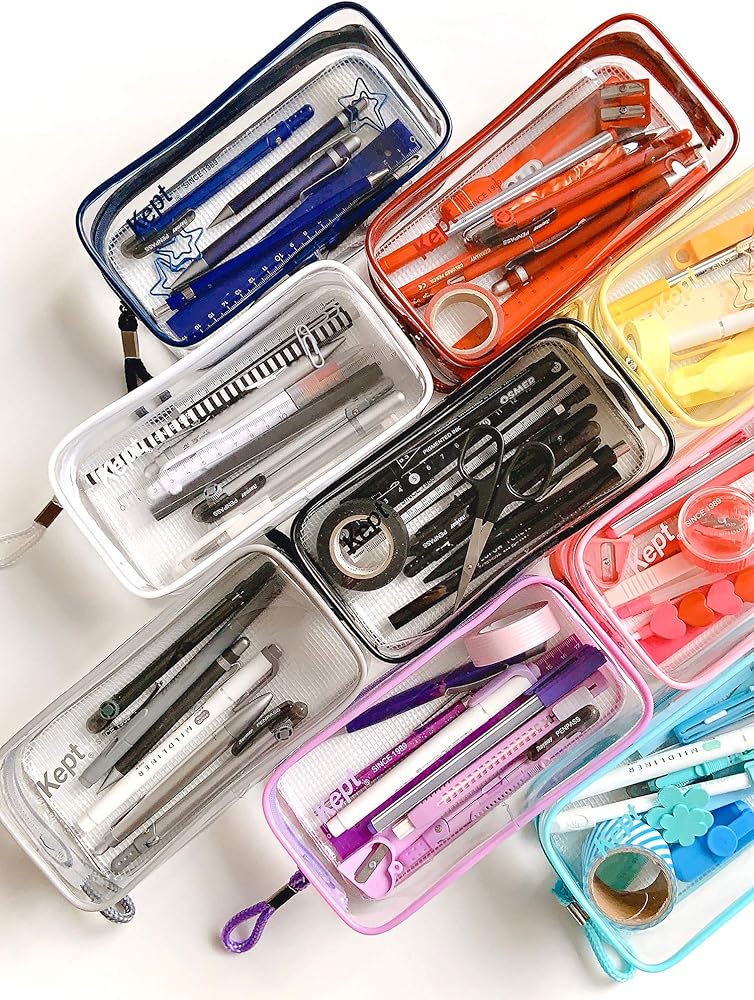 Raymay Kept Clear Wide Pencil Case/ Organiser