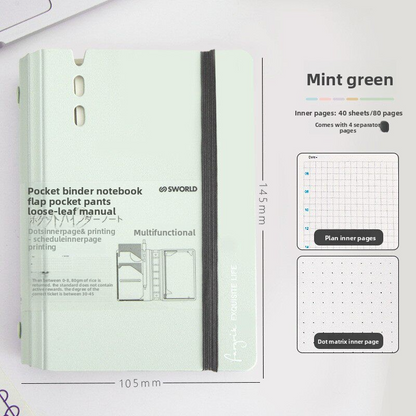Sworld 6-hole Pocket Binder A7/ A6/ A5