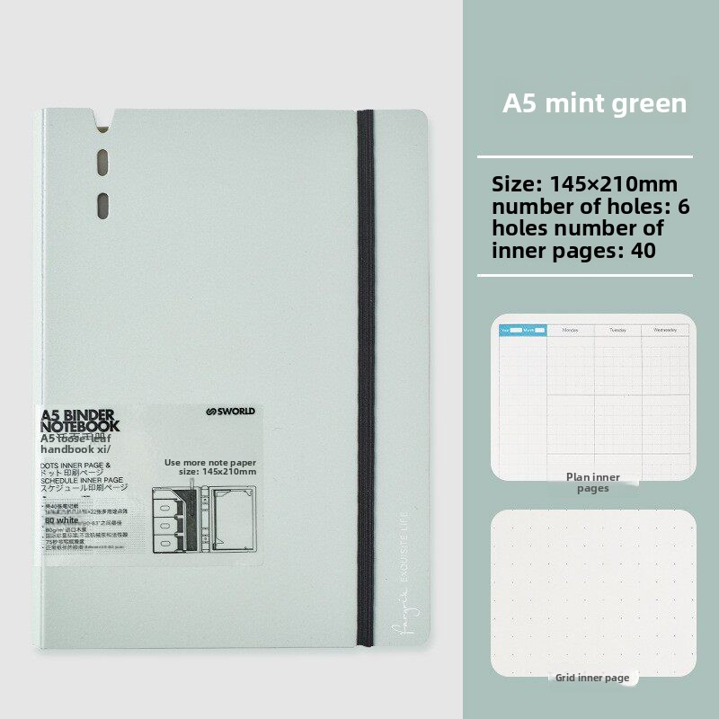 Sworld 6-hole Pocket Binder A7/ A6/ A5