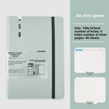 Sworld 6-hole Pocket Binder A7/ A6/ A5