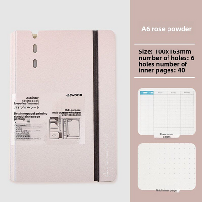Sworld 6-hole Pocket Binder A7/ A6/ A5